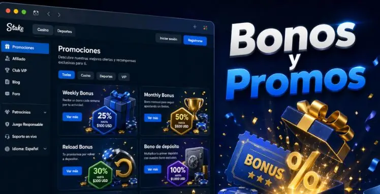 Bonos y promociones de Stake